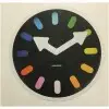 1592 wall clock pictogram rainbow