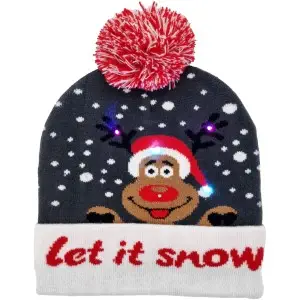 Snazzy Santa Beanie huer med blinkende lys